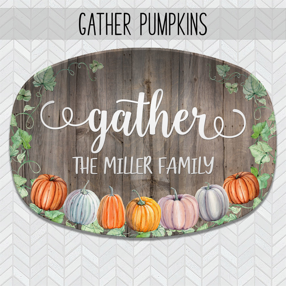 Fall Personalized Platters | Hostess Gifts, Family Celebrations, Thanksgiving Decor