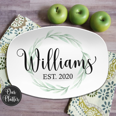 Custom Farmhouse Personalized Platter