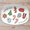  Cookies for Santa Personalized Plate | Keepsake Family Tradition | Cookies and Milk for Santa