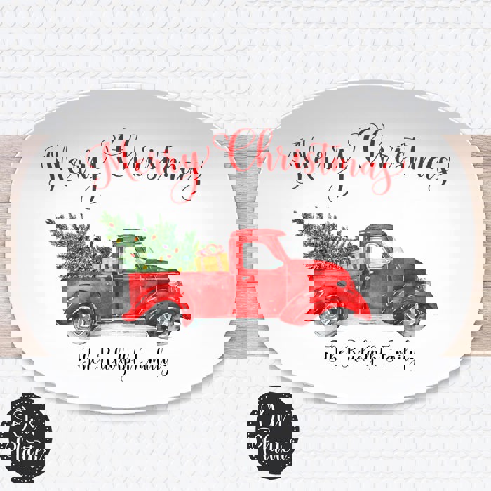 Personalized Holiday Platters | Christmas | Hanukkah | Winter Festive | Snowflake Platter