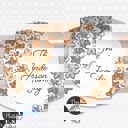  Personalized Cookie Platter | Custom  Family Christmas Plate | Holiday Baking Gift | Snowflake Sugar Cookie Design