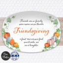 Platter Only Pumpkins Personalized Thanksgiving Platter | Custom Fall Serving Tray | Family Gathering Dish | Autumn Table Decor | Gratitude & Blessings Gift