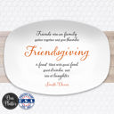  Personalized Thanksgiving Platter | Custom Fall Serving Tray | Family Gathering Dish | Autumn Table Decor | Gratitude & Blessings Gift