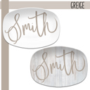  Large Script Custom Personalized Platter