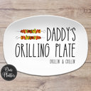  Grilling BBQ Plate Large Text Personalized Platter