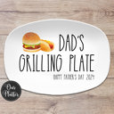  Grilling BBQ Plate Large Text Personalized Platter