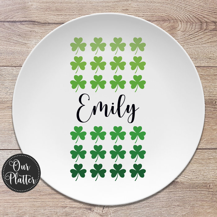 Personalized St. Patrick's Day Custom Plates | Gift for Family, Friends, Kids