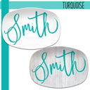  Large Script Custom Personalized Platter