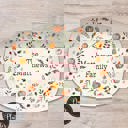 Platter Only Cream Personalized Fall Platter | Thanksgiving Serving Tray with Custom Family Name | Hostess Gift, Autumn Pumpkin Table Decor
