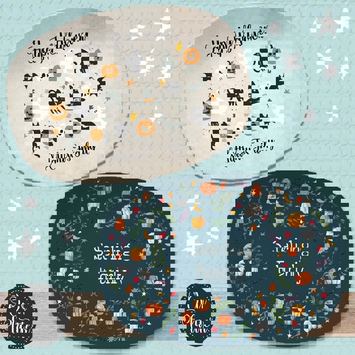 Fall Halloween Personalized Platters | Custom Fall Hosting Decor Serving Tray