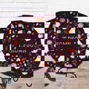  Personalized Halloween Platter | Moody Cottagecore Ghost & Pumpkin Design | Fall Serving Tray | Custom Autumn Hostess Gift