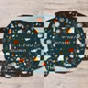 Platter Only Personalized Halloween Platter | Moody Cottagecore Ghost & Pumpkin Design | Fall Serving Tray | Custom Autumn Hostess Gift