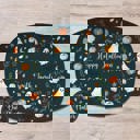  Personalized Halloween Platter | Moody Cottagecore Ghost & Pumpkin Design | Fall Serving Tray | Custom Autumn Hostess Gift