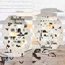  Halloween Personalized Serving Platter | Custom Fall Hosting Decor | Bats, Ghosts, Jack-O-Lantern, Black Cat & Skulls