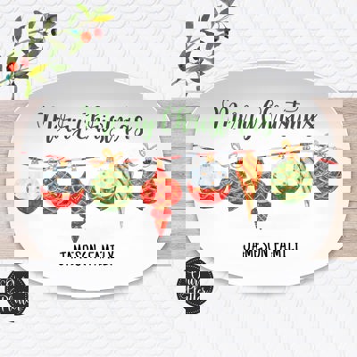 Personalized Holiday Platters | Christmas | Hanukkah | Winter Festive | Snowflake Platter