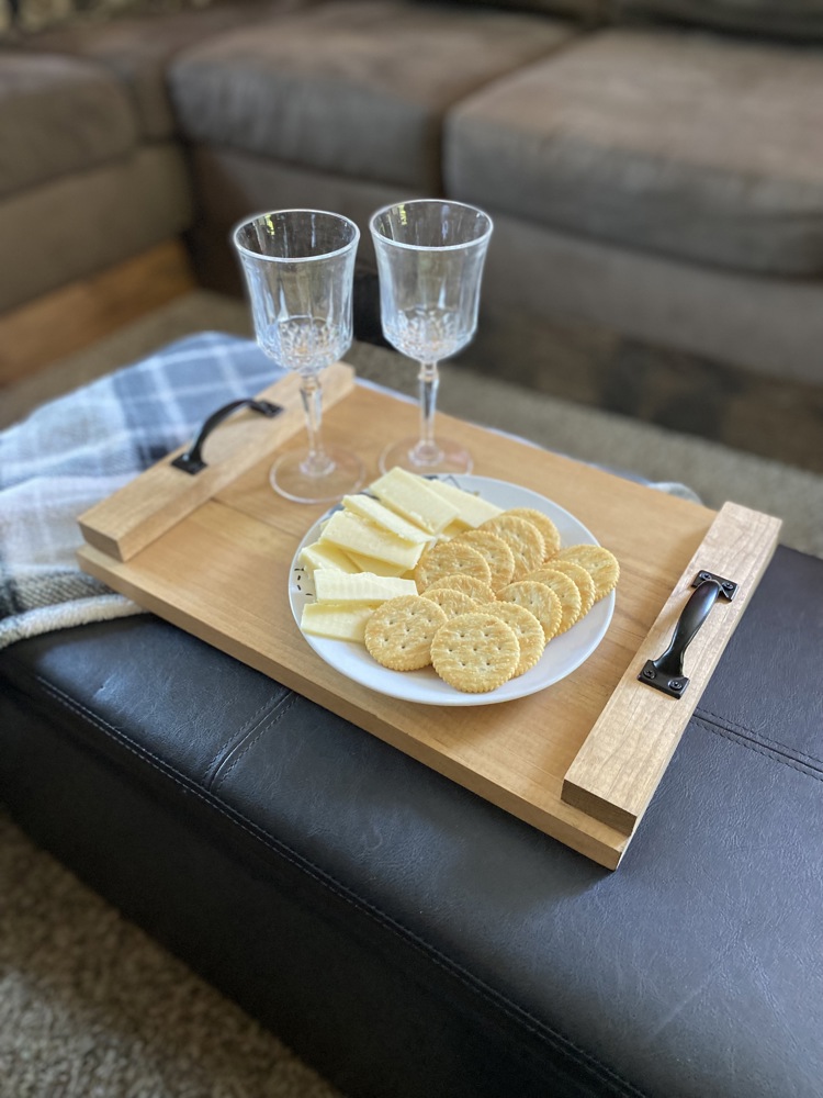 Wood Serving Tray with handles