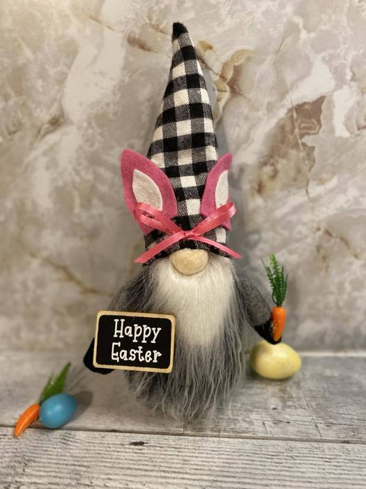 Easter Gnome plush for gnome lover collector gift, easter tier tray gnome decor