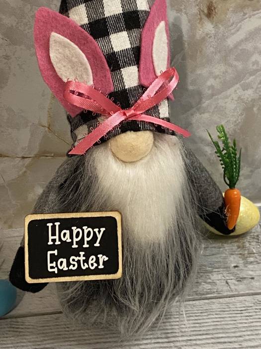 Easter Gnome plush for gnome lover collector gift, easter tier tray gnome decor