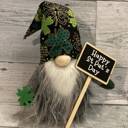  St Patrick's Day Gnome Plush for St Patrick's Day Irish gnome with shamrocks 