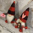  Valentine gnome couple plush for Valentine gift for mother, Valentine decor