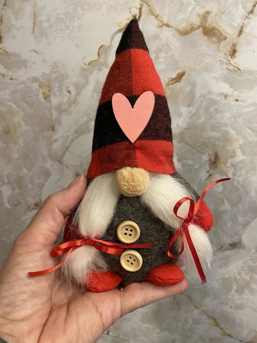 Valentine gnome couple plush for Valentine gift for mother, Valentine decor