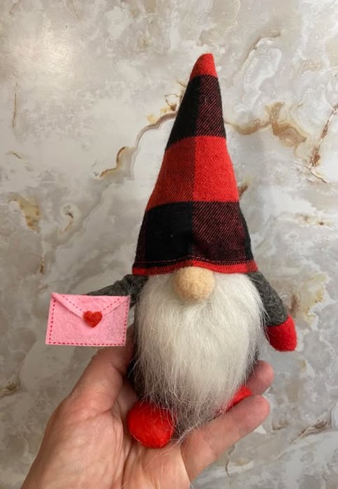 Valentine gnome couple plush for Valentine gift for mother, Valentine decor