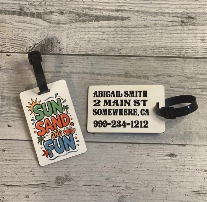 luggage tags personalized for luggage fun bag tags for vacation trips