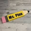  Wood Personalized Teacher Desk Sign/ Teacher Gift/ Teacher Name Sign