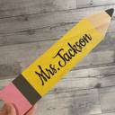  Wood Personalized Teacher Desk Sign/ Teacher Gift/ Teacher Name Sign