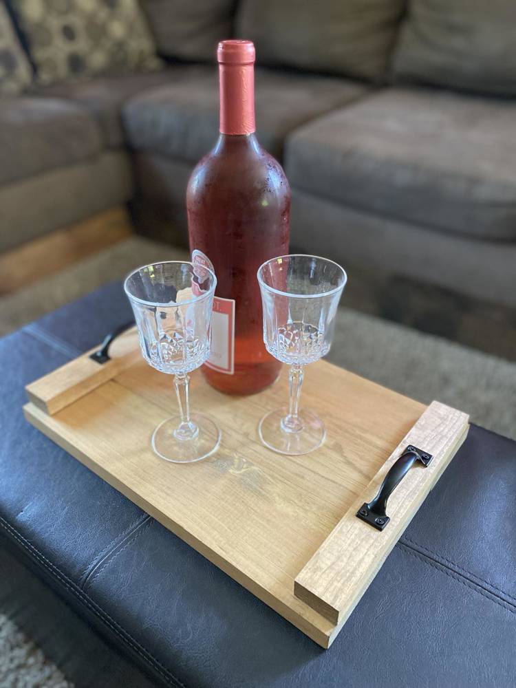 Wood Serving Tray with handles