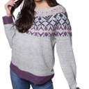  Snow Days Round Neck Knitted Jacquard Sweater