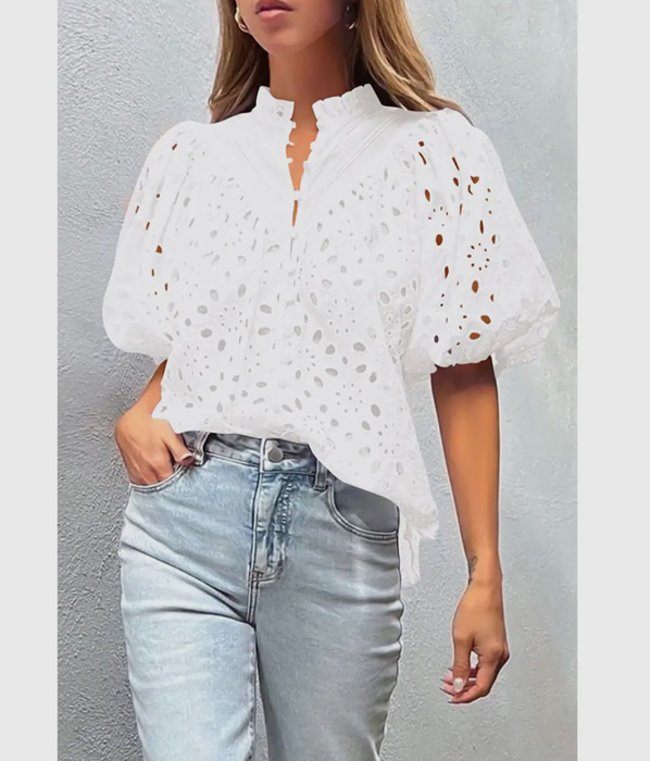 Eyelet Charm Blouse