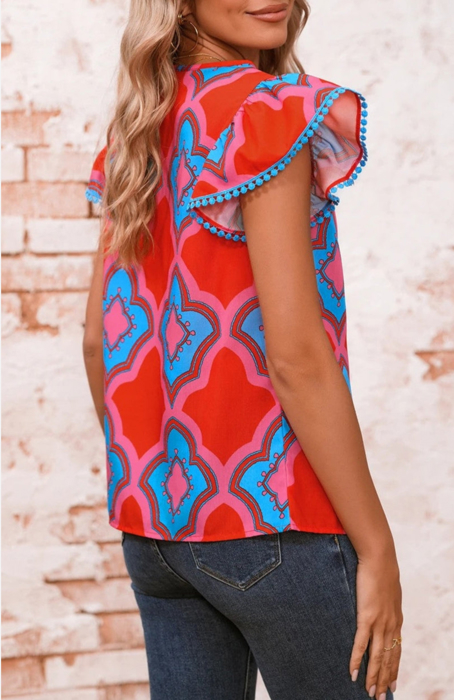 Serendipity Flutter Sleeve Blouse
