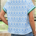 Small Callie Zippered Collar Blouse