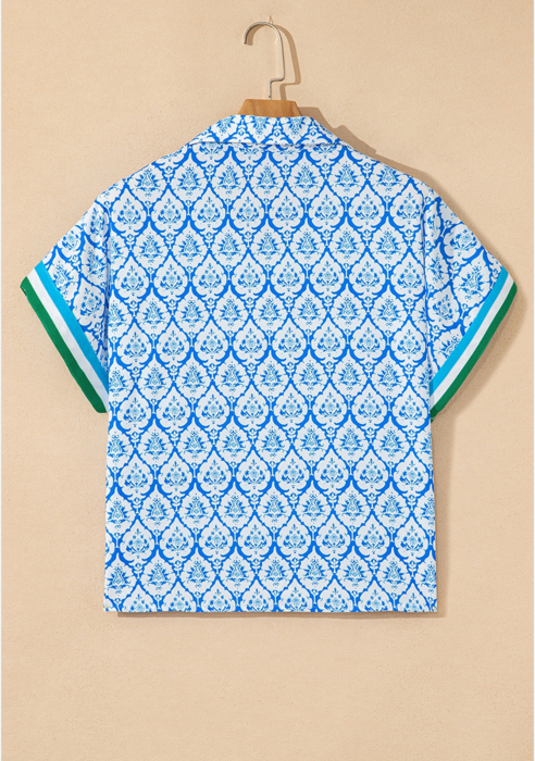 Callie Zippered Collar Blouse