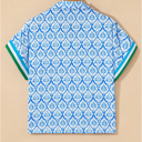 Small Callie Zippered Collar Blouse