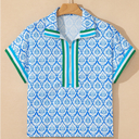 XL Callie Zippered Collar Blouse