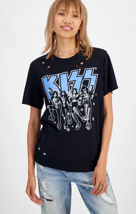 KISS Distressed T-Shirt