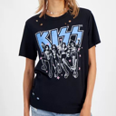 Large KISS Distressed T-Shirt