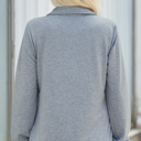XL Gray Gray Quilted Zip Up Jacket