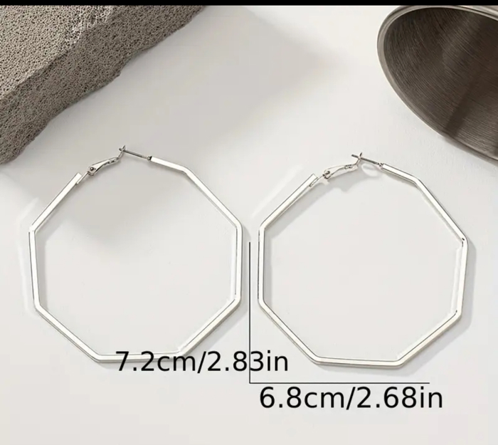 Hexagon Alloy Hoops