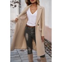  Chic Double Breasted Pocket Lapel Trench