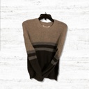 Small Lt. Gray/Charcoal Cute Horizontal Cable Knit Sweater