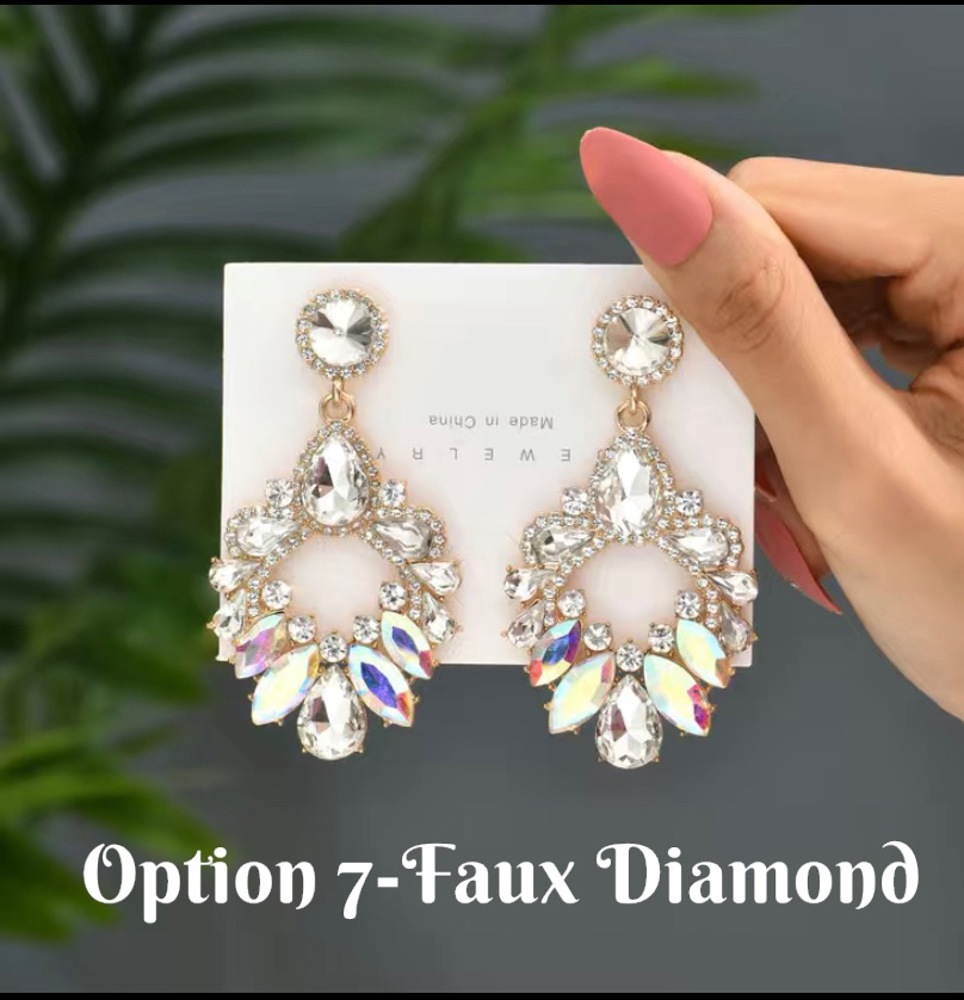 Stunning Teardrop Rhinestone Earrings