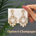  Stunning Teardrop Rhinestone Earrings