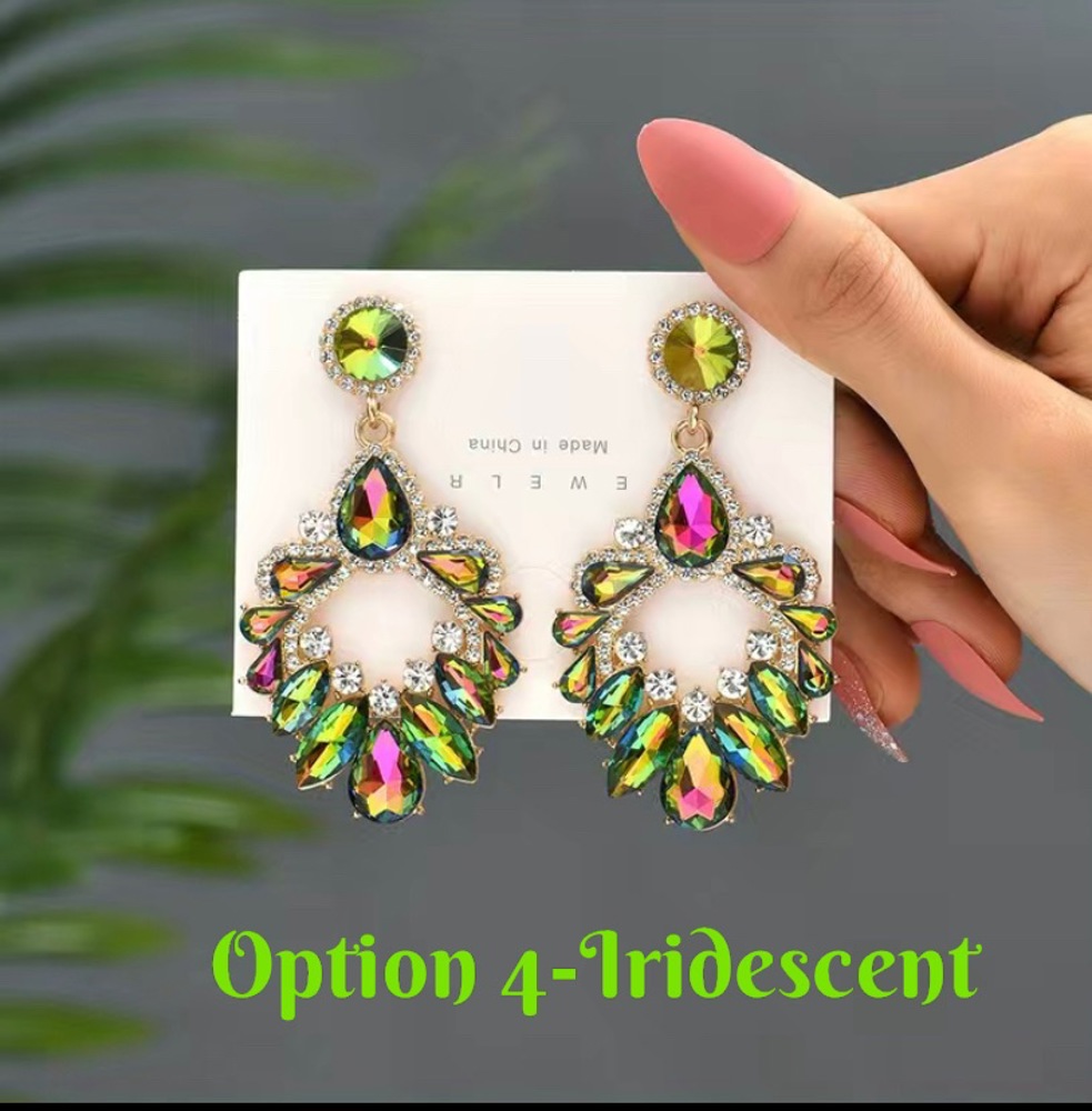 Stunning Teardrop Rhinestone Earrings