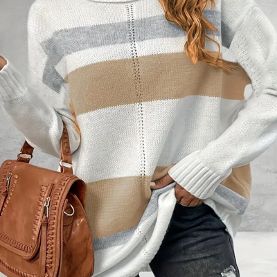 Gorgeous Multicolor Turtleneck Sweater