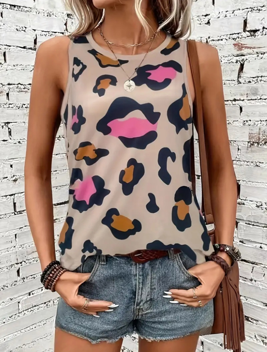 Chic Leopard Print Tank