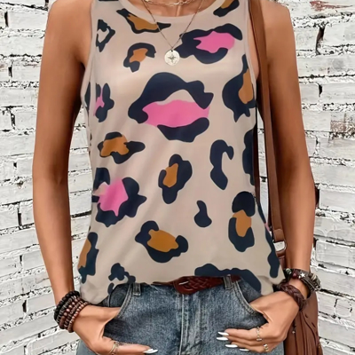 Chic Leopard Print Tank