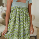  Alice Striped Tie Babydoll Dress